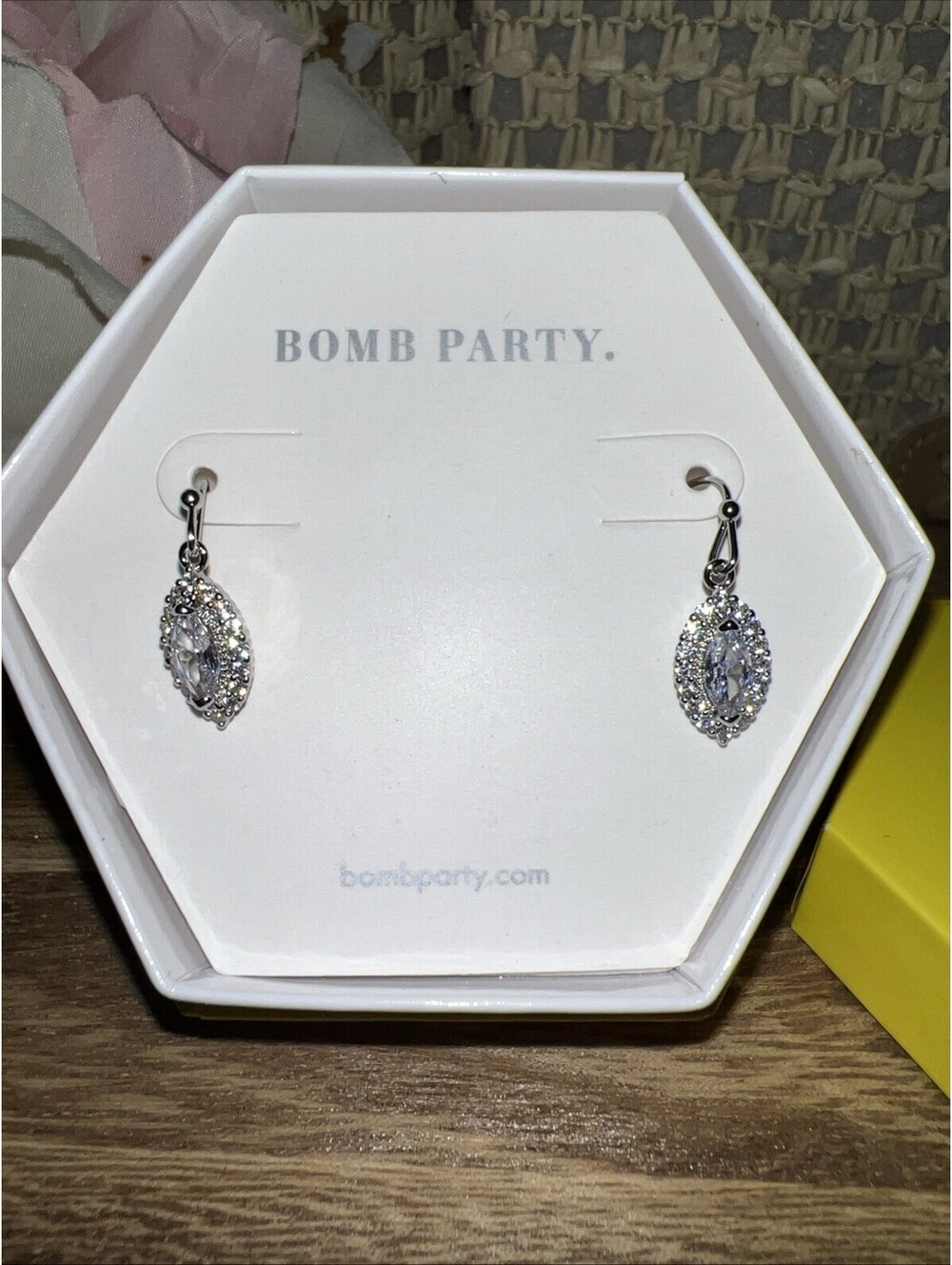 Bomb Party Caught In A Moment Diamond Cubic Zirconia Earrings